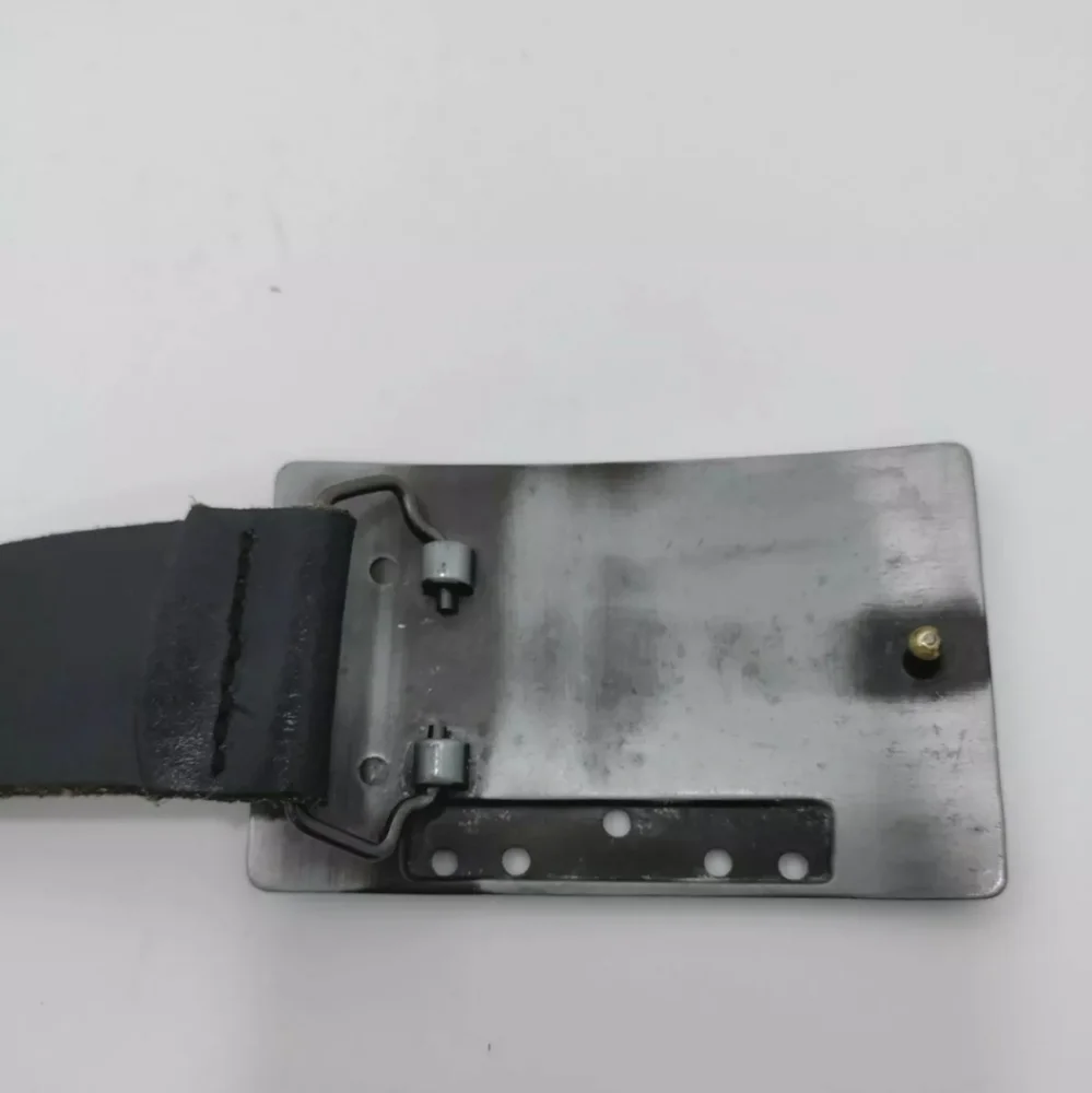 River Island Cassette Heavy Metal Buckle Belt Mens S (36in) - Picture 4 of 9